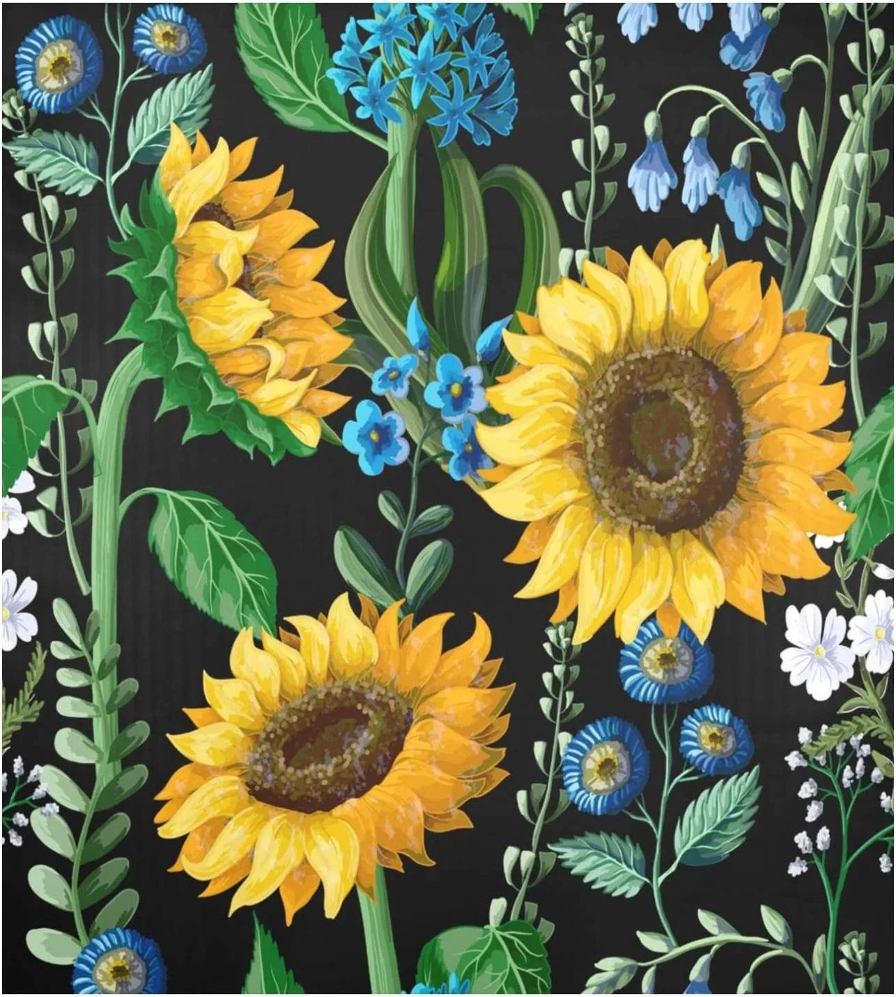 Coolnut Beautiful Botanical Sunflower Flowers Leaves Dishwasher Magnet Cover 23