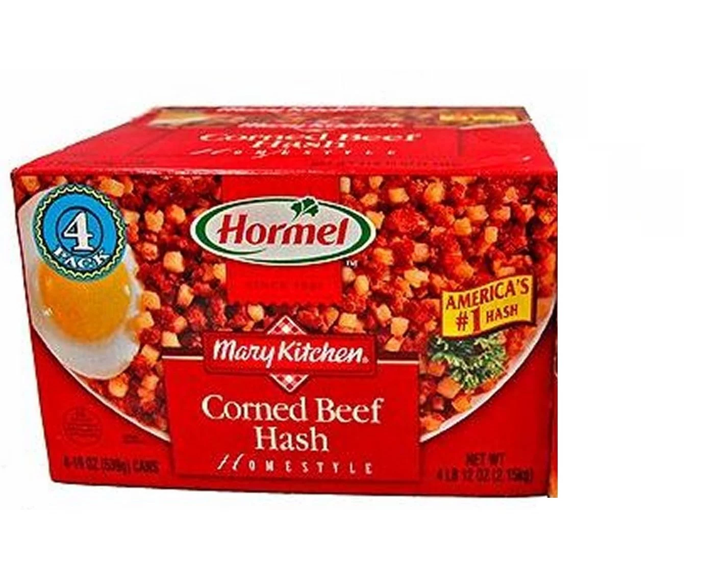 Hormel Mary Kitchen Corned Beef Hash, Homestyle, 6 Count