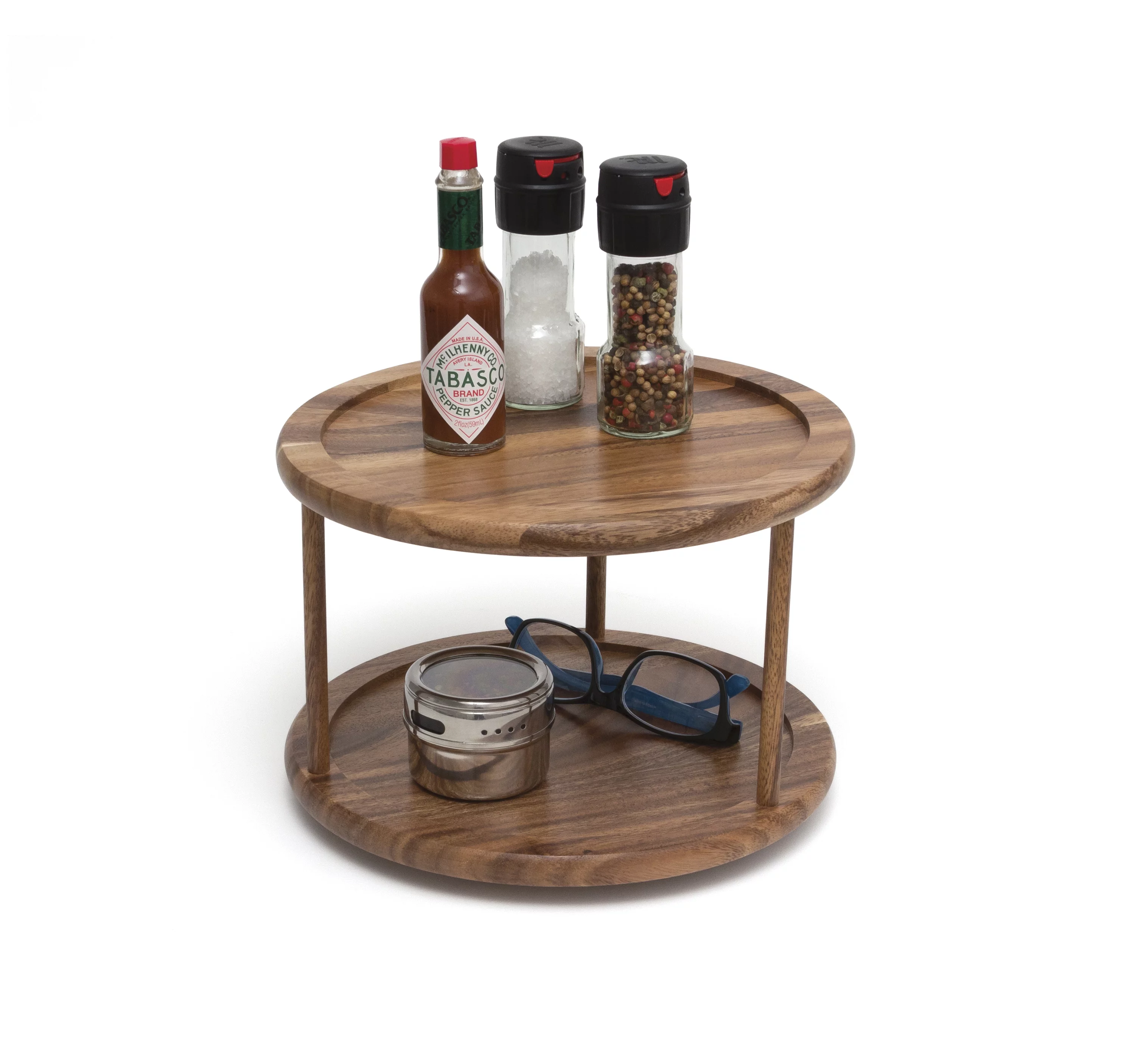 Lipper International Acacia Durable Turn Table, 10