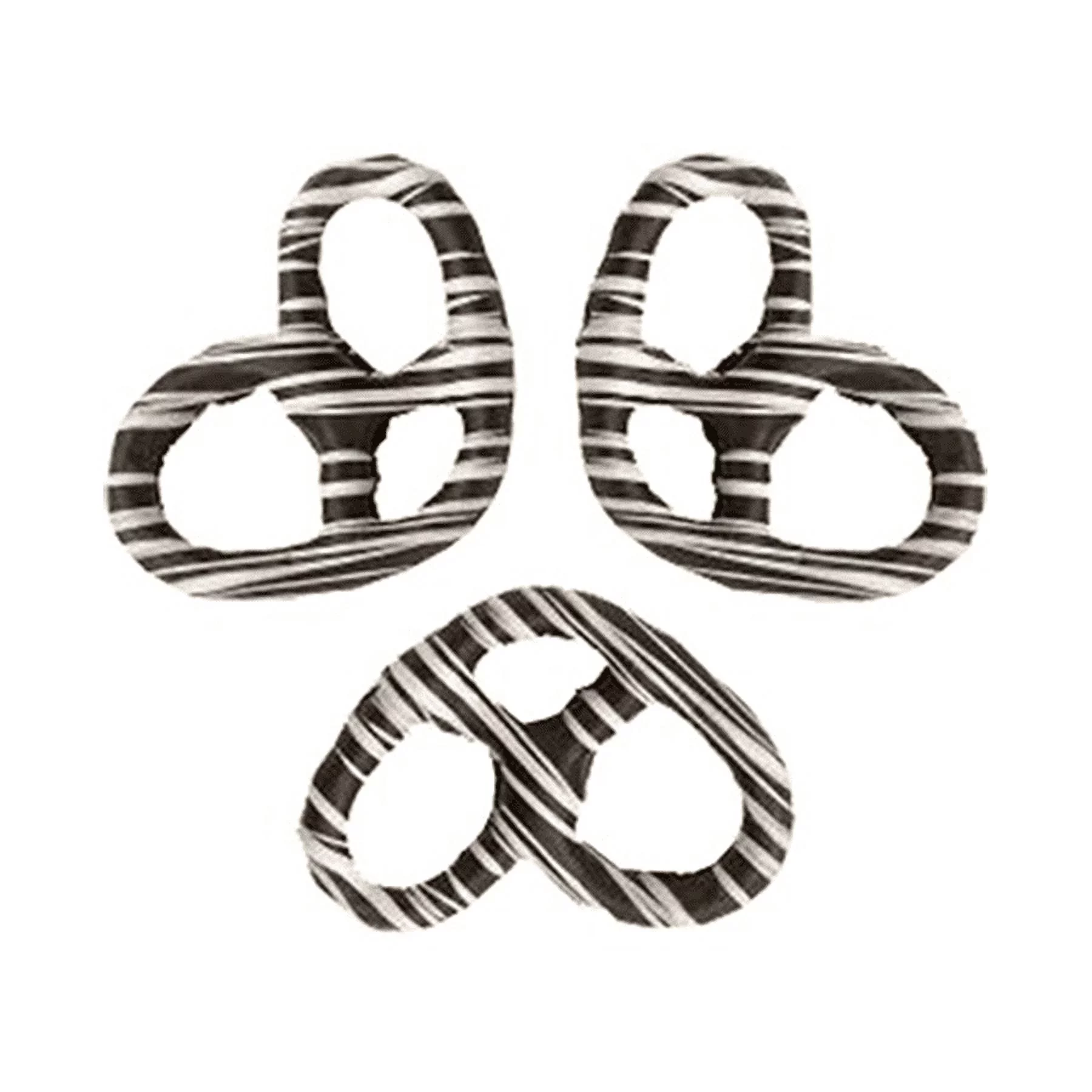 Dark Chocolate Covered Pretzels With Drizles of White Stripes - 1Lb