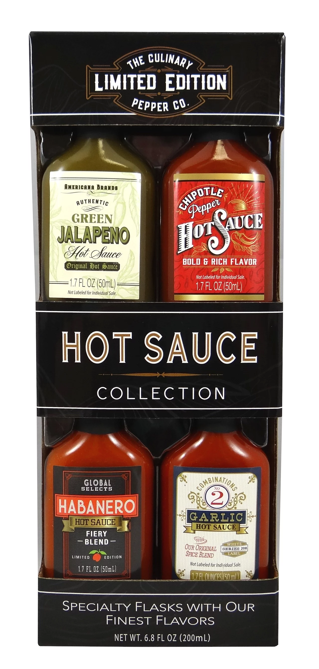 The Culinary Pepper Co. Limited Edition 4 Pack Hot Sauce Gift Set, 6.8 fl oz, 1 ct
