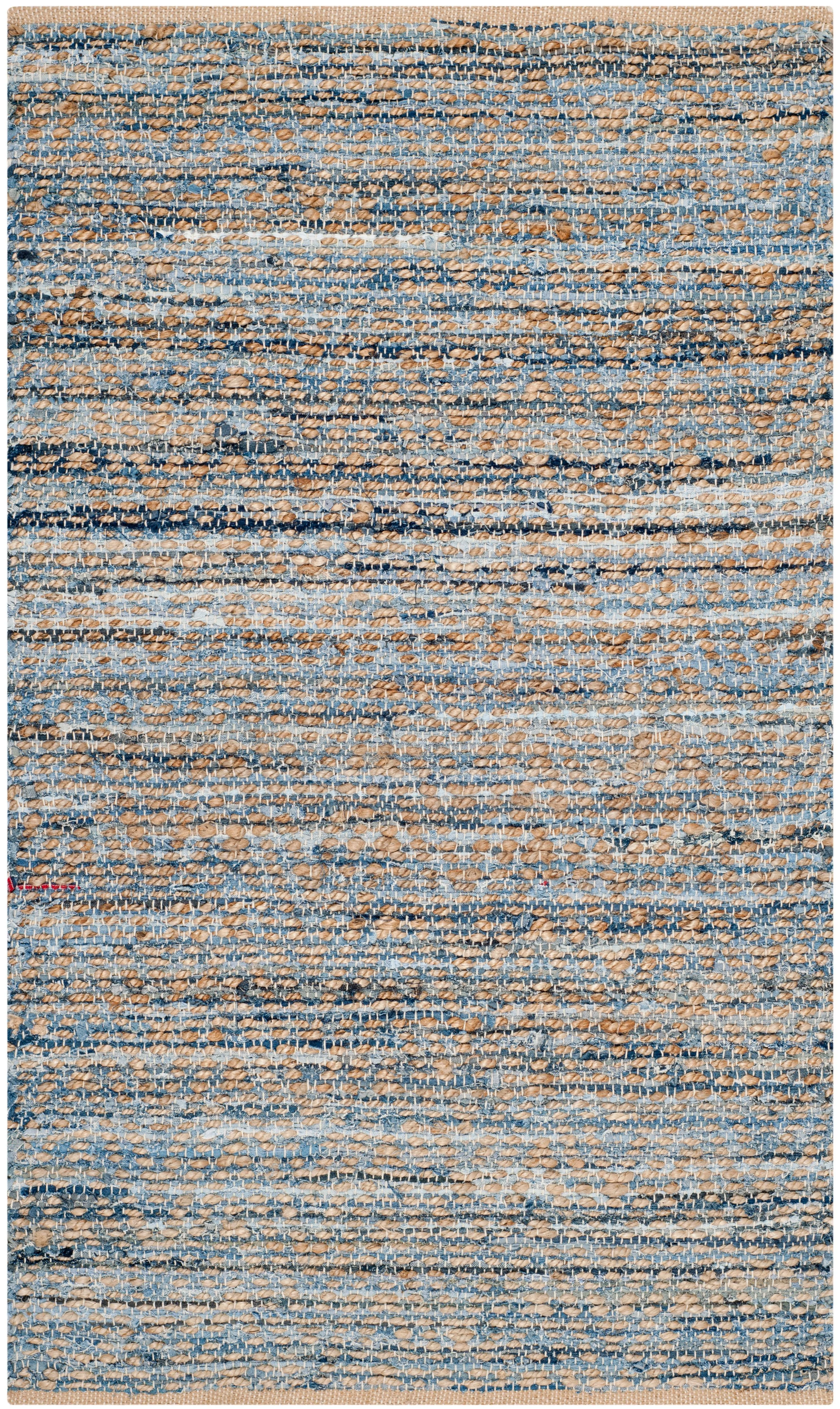 SAFAVIEH Cape Cod Leo Braided Striped Jute Area Rug, 2'3