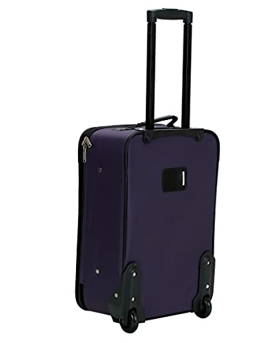 Rockland Fashion Expandable Softside Upright Luggage Set, Charcoal, 2-Piece (14/19)