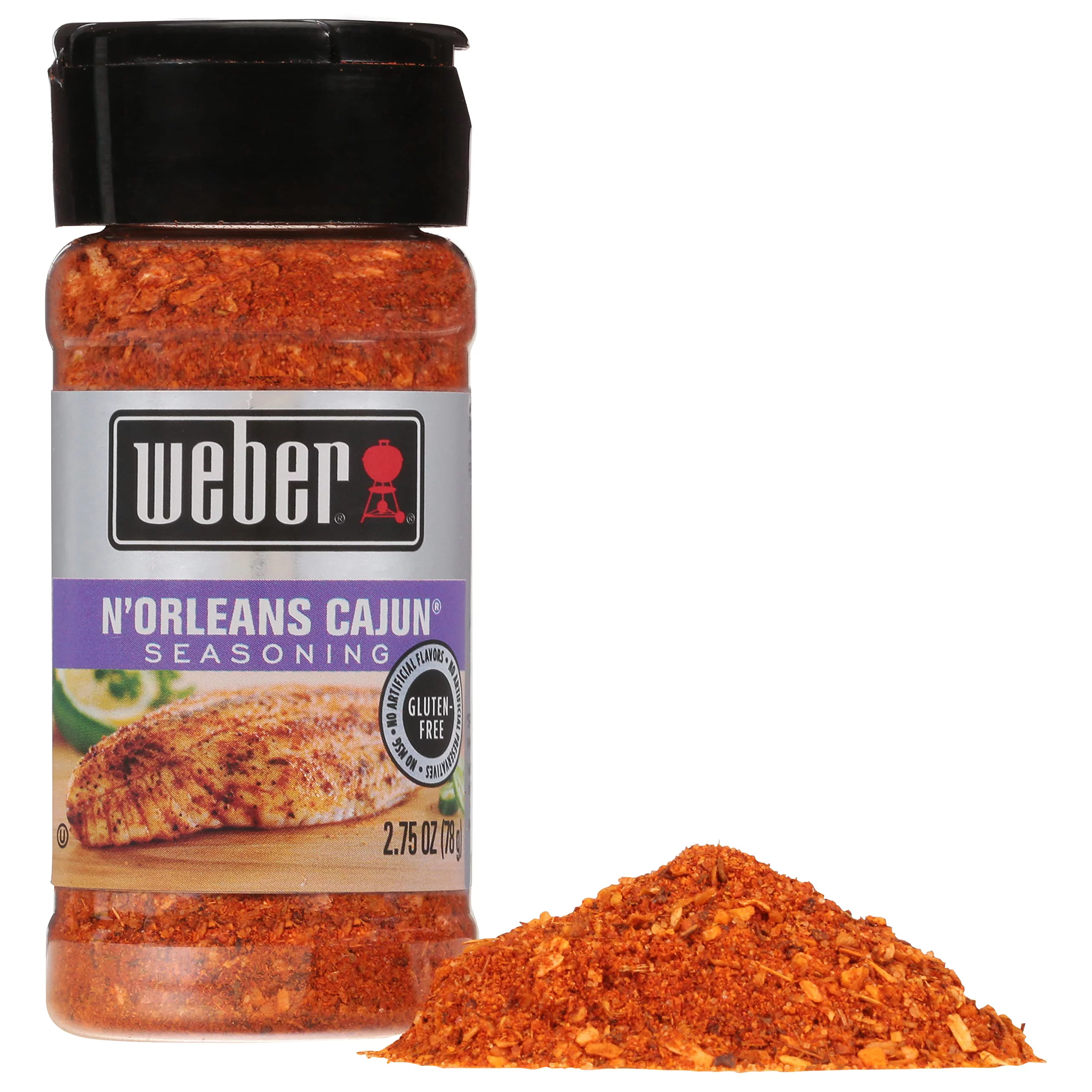 Weber Grill Seasoning Norleans Cajun, 2.7500-ounces (Pack of6)