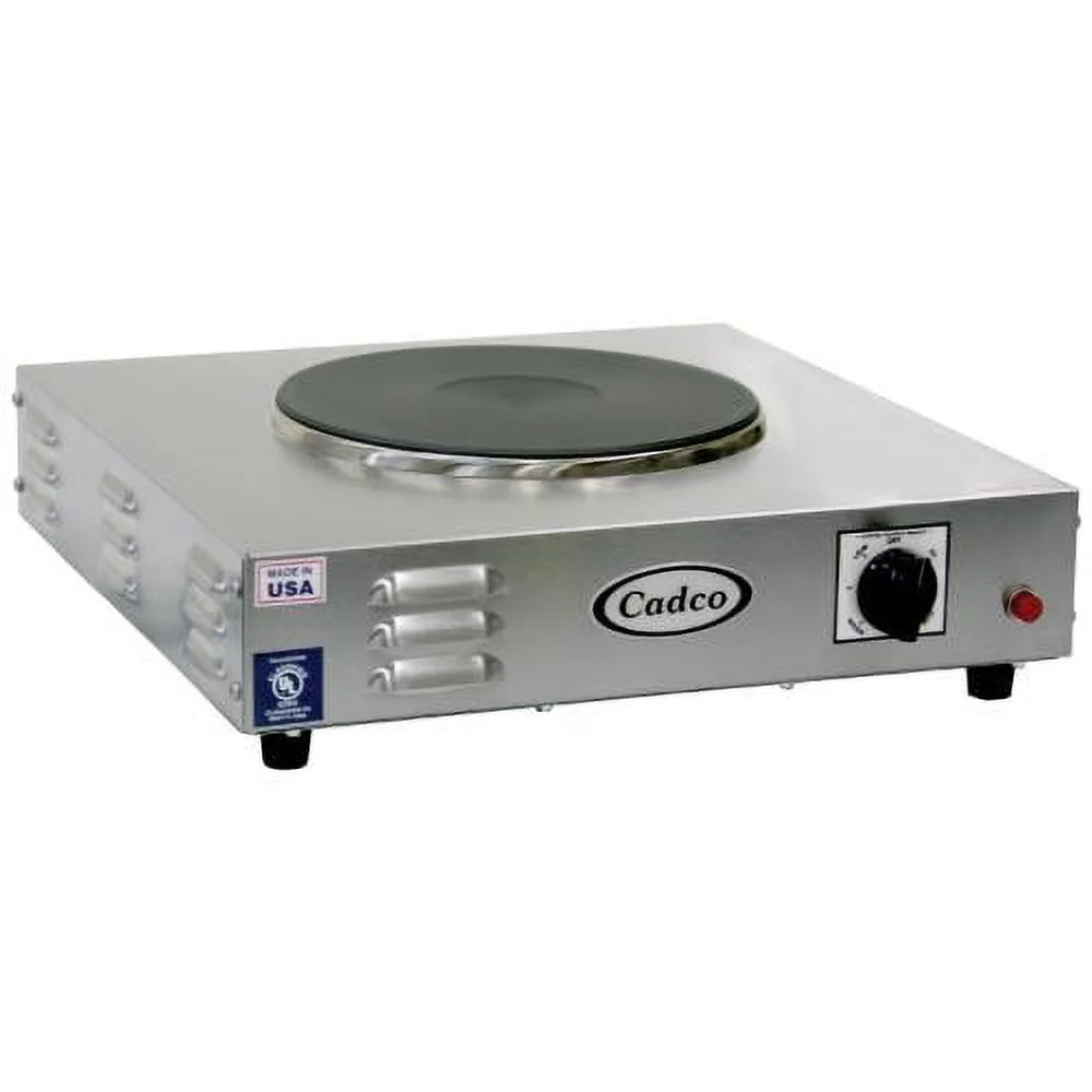 Cadco - LKR-220 - Heavy Duty 220V Single Cast Iron Hot Plate