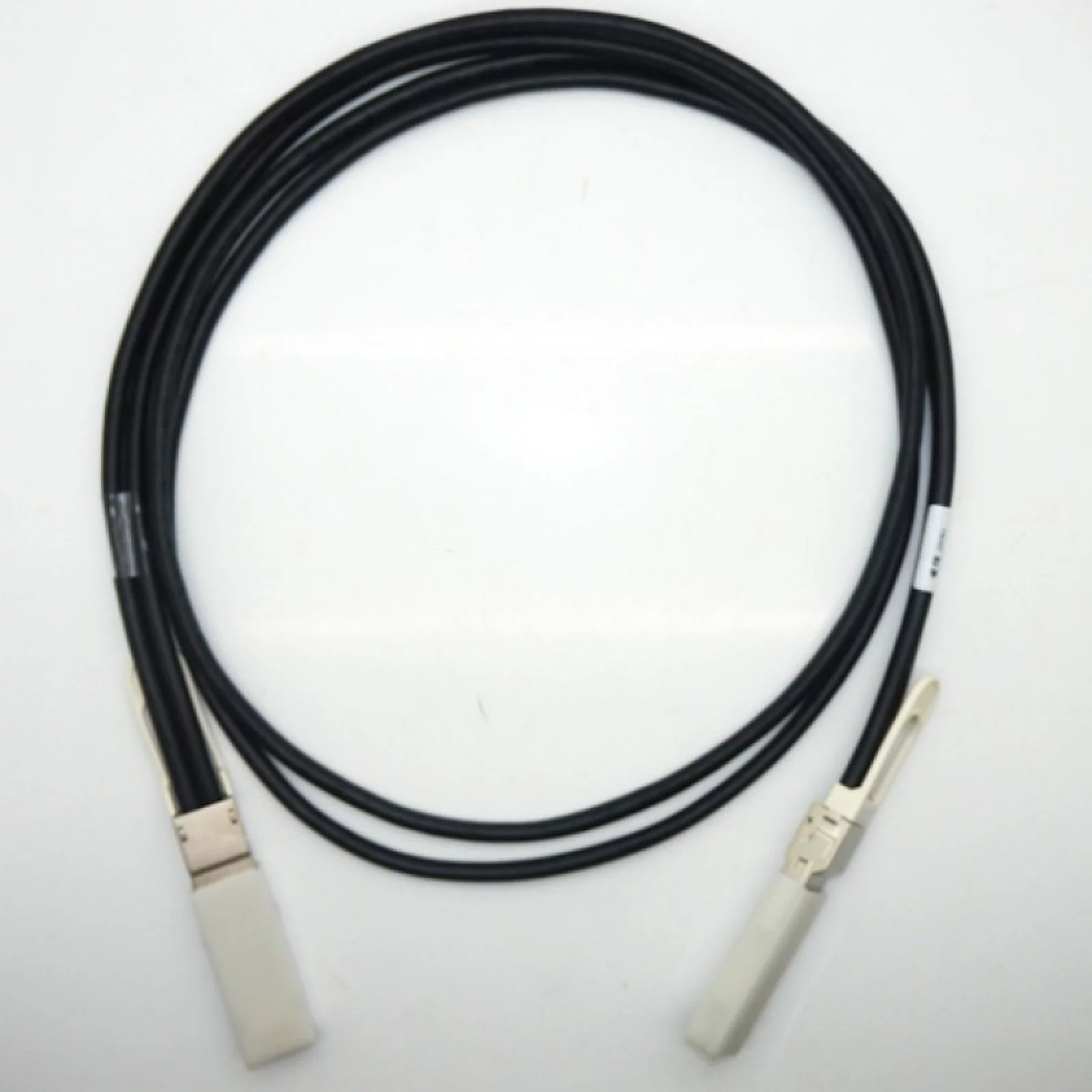TE Connectivity Black 32 Position QSFP-DD Cable Assembly 2323766-3