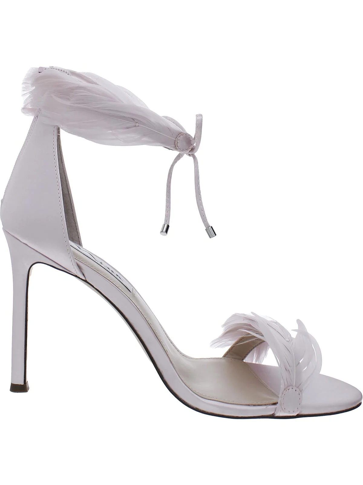 Nina Womens Dianne Satin Feather Heels