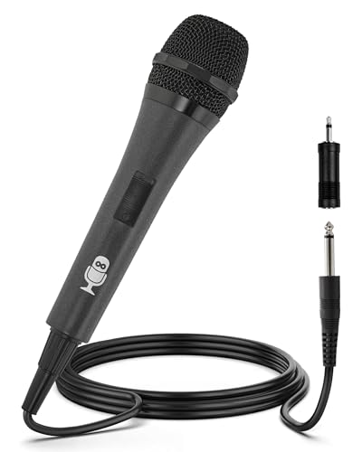 Singing Machine Portable Wireless Microphone (Black) - Premium Unidirectional UHF Wireless Mic for Singing, Speeches & Events - Cordless Mic Compatible with Karaoke Machines, PA Systems & More