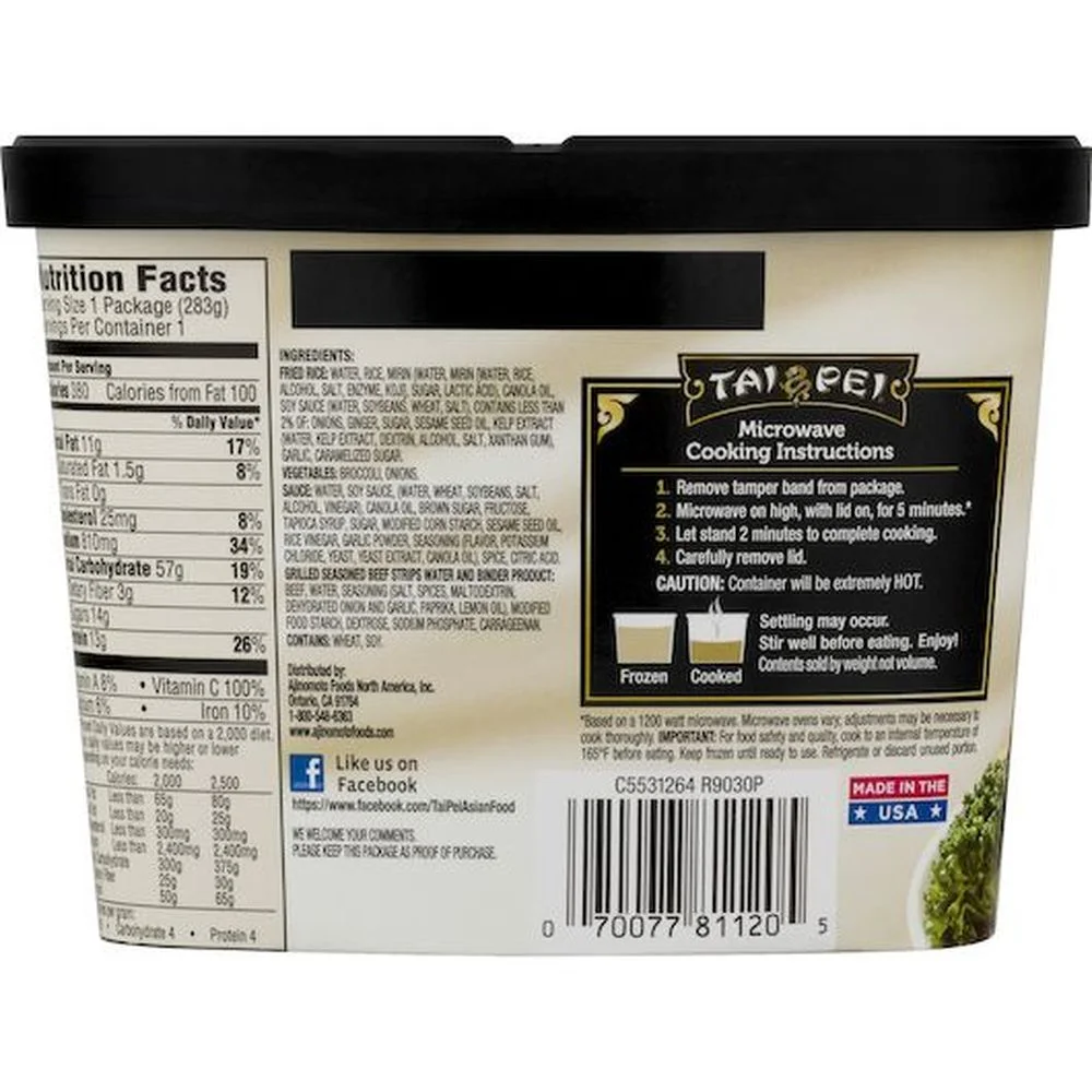 Tai Pei Beef and Broccoli, 10 Ounce -- 6 per case