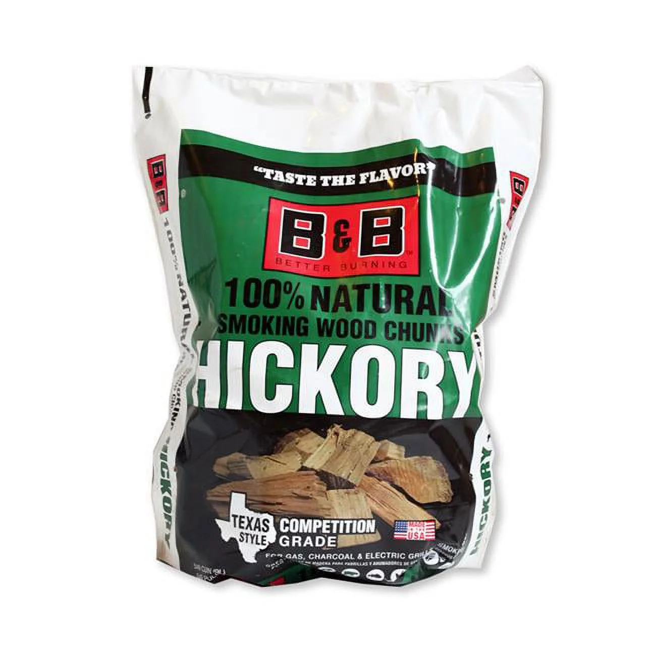 B & B Charcoal 00129 Cooking Chunks, 549 Cubic Inch, Hickory