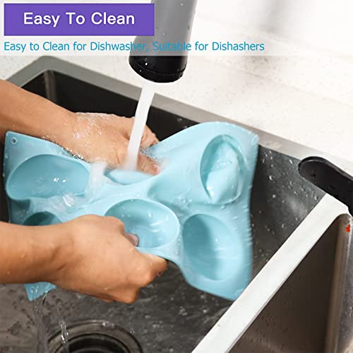 Hot Chocolate Bomb Mold 2.5 Inch Large Silicone Cocoa Bomb Molds - 3 Pack with Brush and Spatula