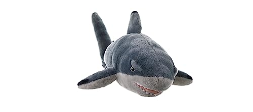 Wild Republic Black Tipped Shark Plush, Stuffed Animal, Plush Toy Gifts for Kids, Cuddlekins 20 Inches