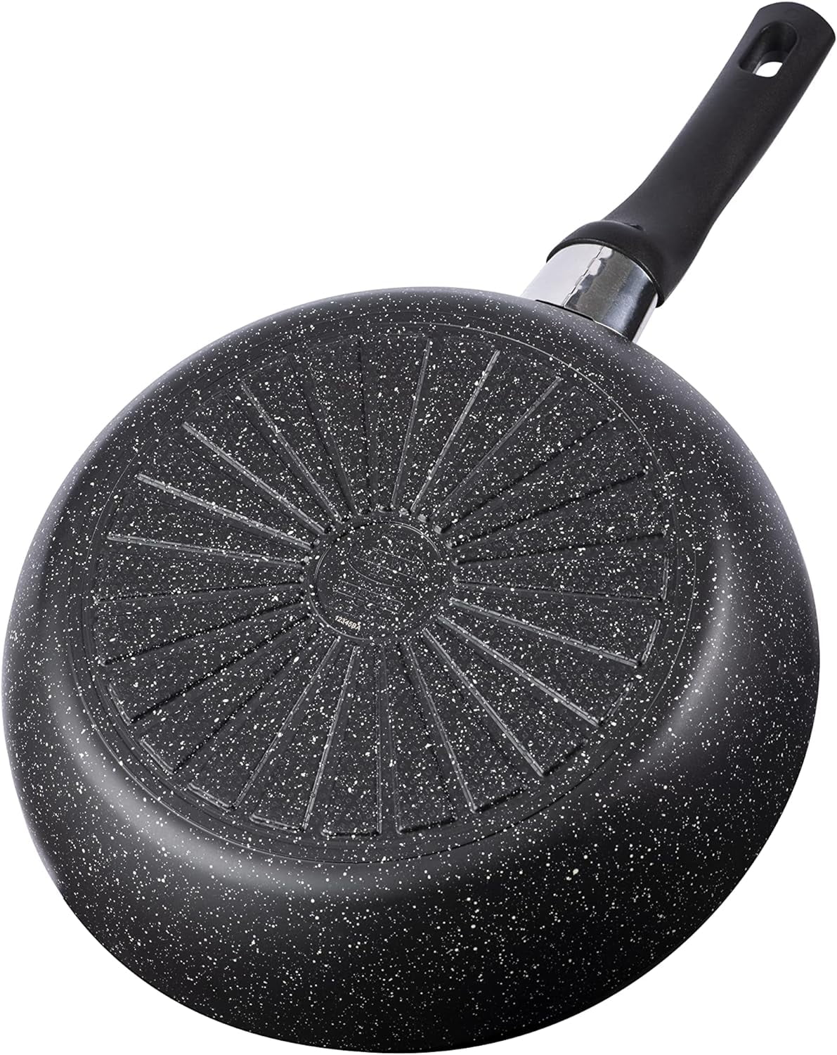 QCAI Vipiteno high-Rimmed braising pan, Non-Stick stew Pot with lid, Aluminium, Round, Ø 28 cm