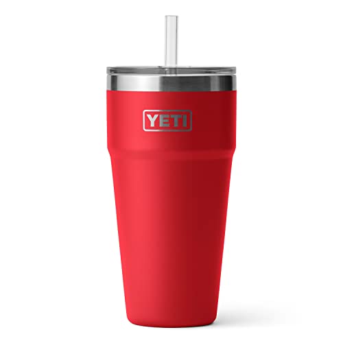 YETI Rambler 26 oz Straw Cup, Vacuum Insulated, Stainless Steel with Straw Lid
