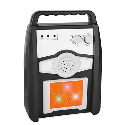 Best Choice Products Kids Electric Musical Guitar Play Set, Toy Guitar Starter Kit Bundle w/ 6 Demo Songs, Whammy Bar, Microphone, Amp, AUX, 2 Sticker Sheets - Blue