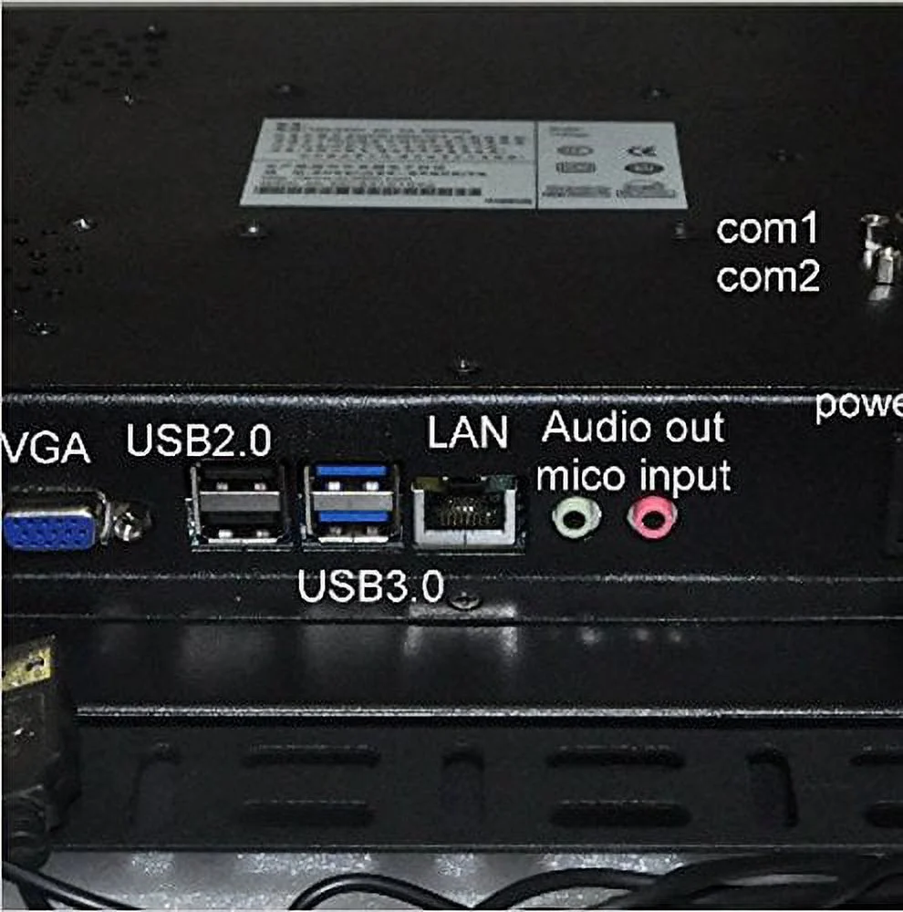 GOWE All in one touch screen pc 15'' LED Touch high temperature 5 wire resistive touch screen standard with 4G RAM 256 G SSD