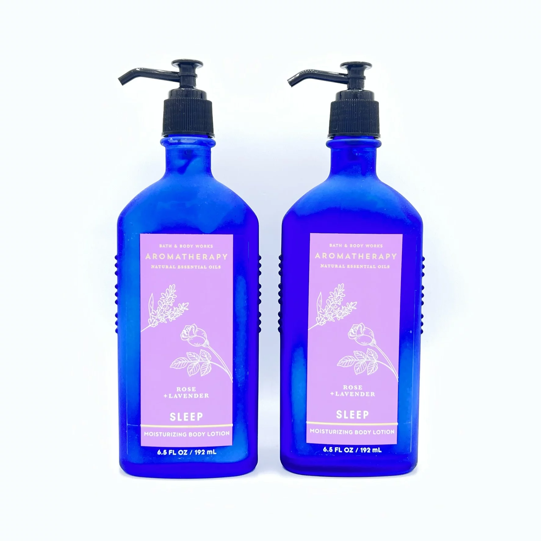 Bath & Body Works Aromatherapy Rose Lavender Sleep 6.5oz Body Lotion Pack of 2
