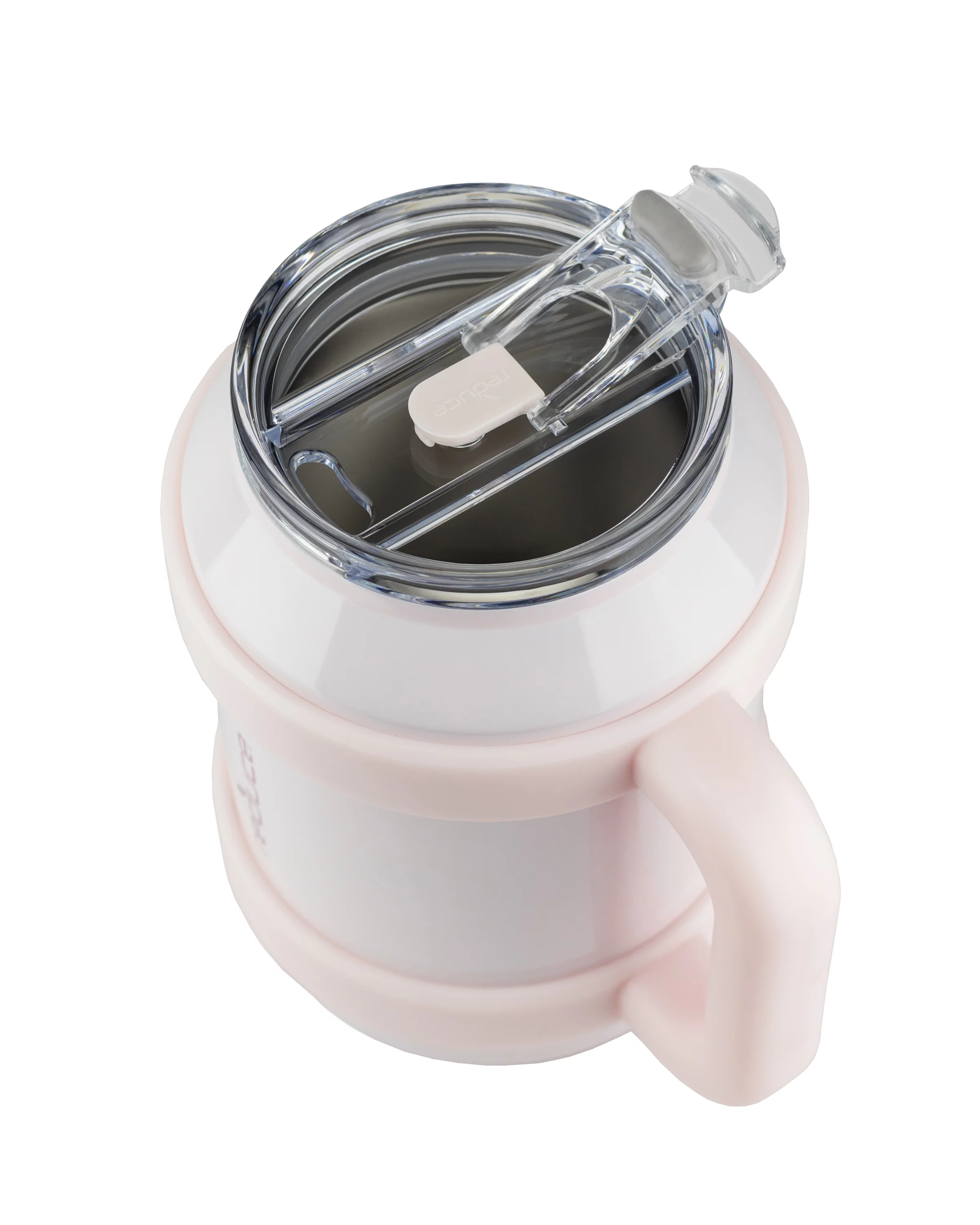 Reduce 50 oz Mug Tumbler, Stainless Steel with Handle – Keeps Drinks Cold up to 36 Hours – Sweat Proof, Dishwasher Safe, BPA Free – Pink Cotton, Opaque Gloss