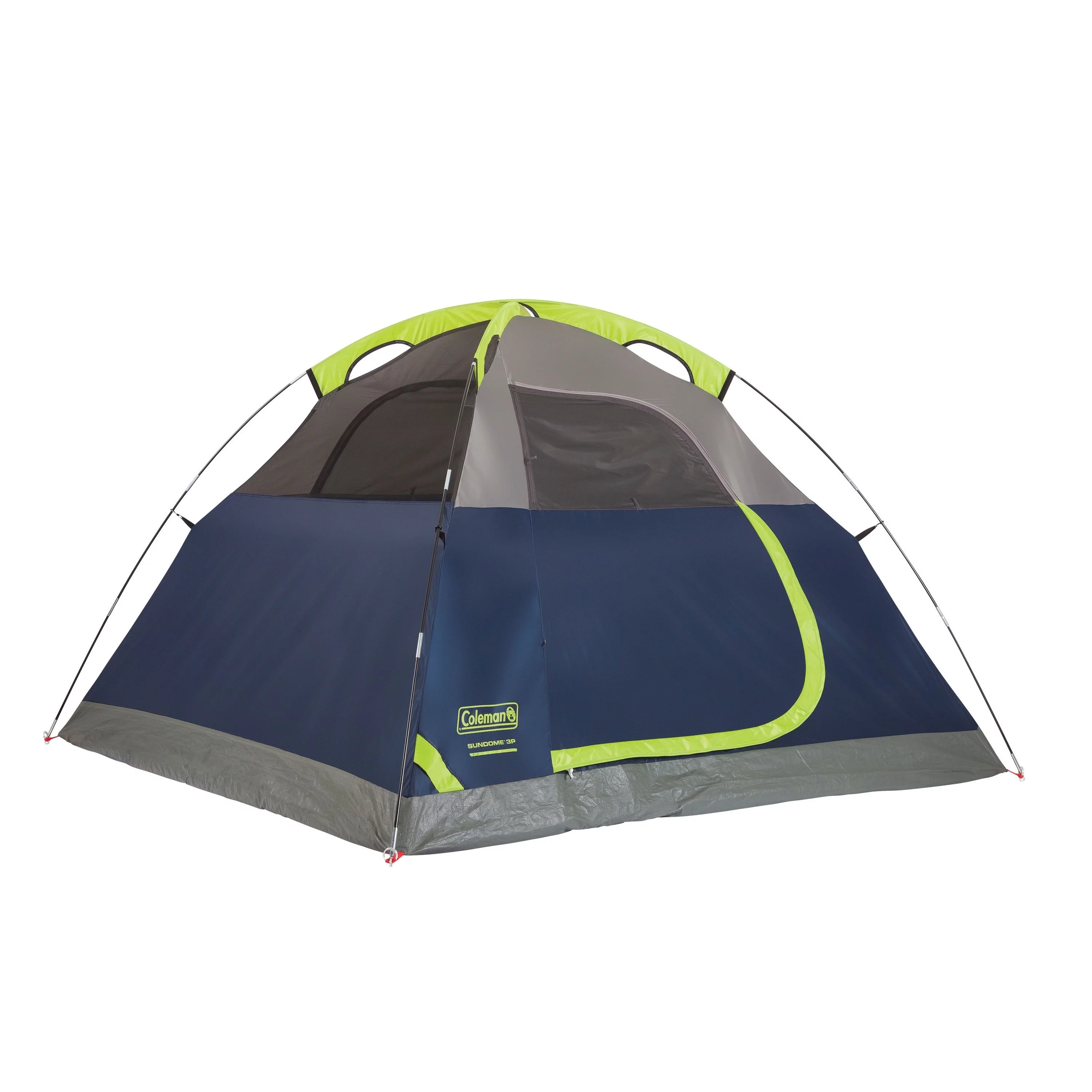 Coleman Sundome 4-Person Camping Tent, 1 Room, Blue