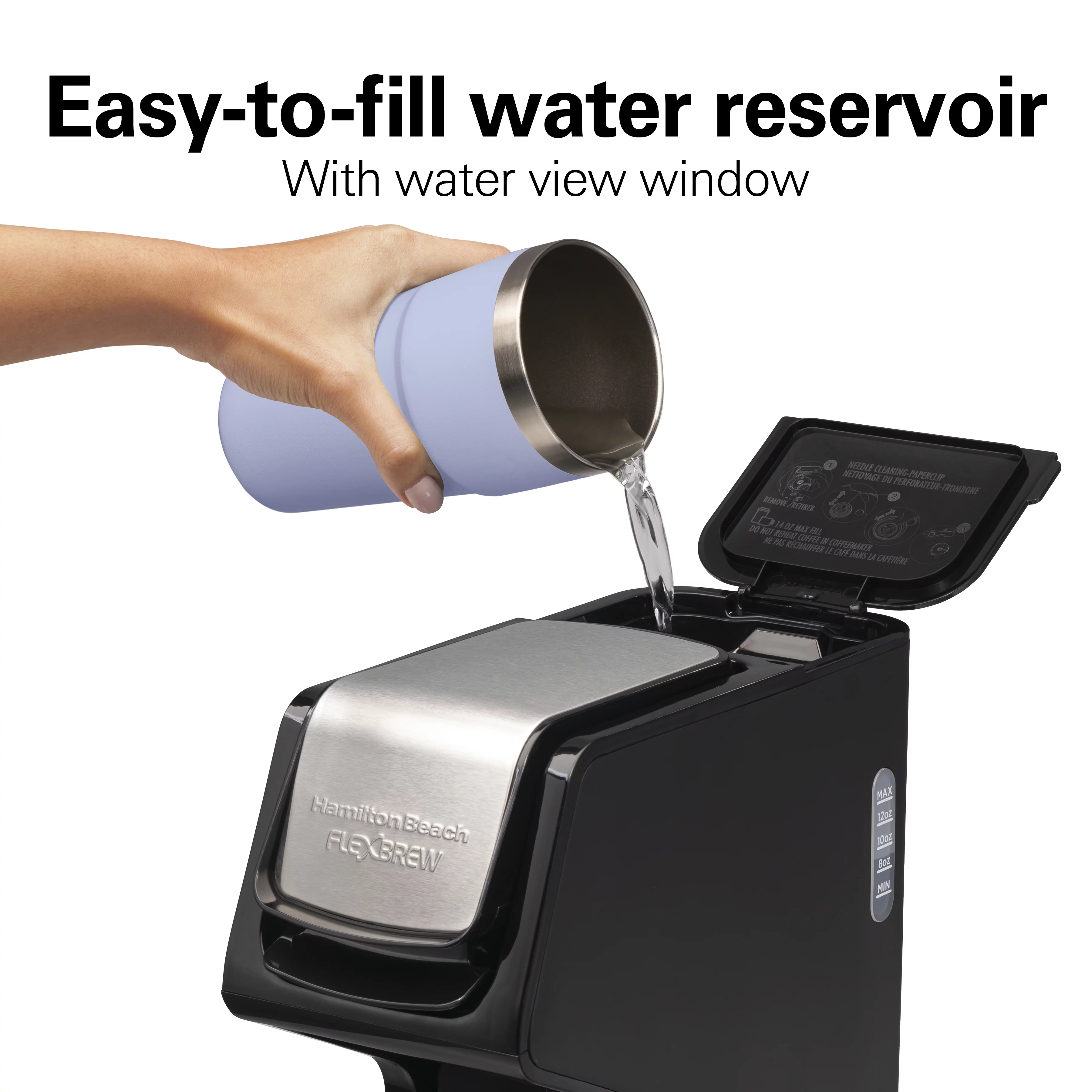 Hamilton Beach FlexBrew Dual Coffee Maker, Touch-Sensitive Controls, Stainless Steel Trim, 49918