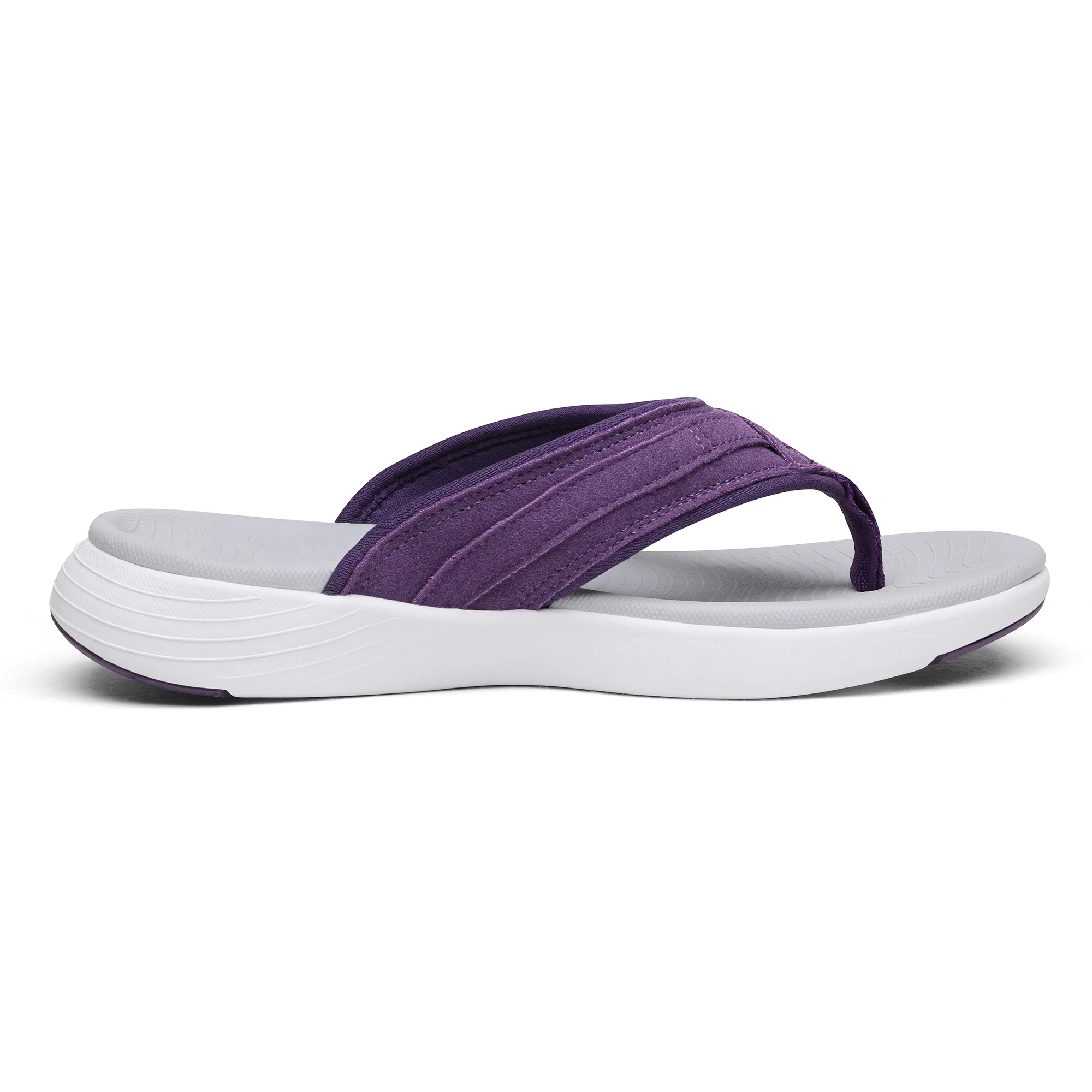 DREAM PAIRS Women's Fashion Comfort Arch Support Soft Cushion Flip Flops Thong Sandals Slippers BREEZE-1 PURPLE Size 6