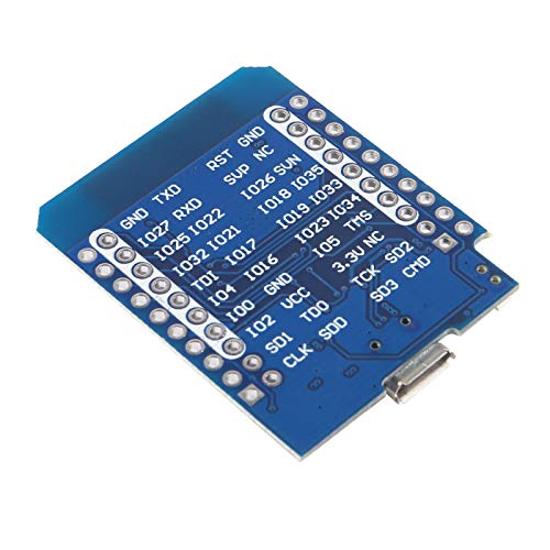 ESP32 D1 Mini NodeMCU ESP-WROOM-32 WLAN WiFi Bluetooth IoT Development Board 5V Compatible with Arduino (3pcs)