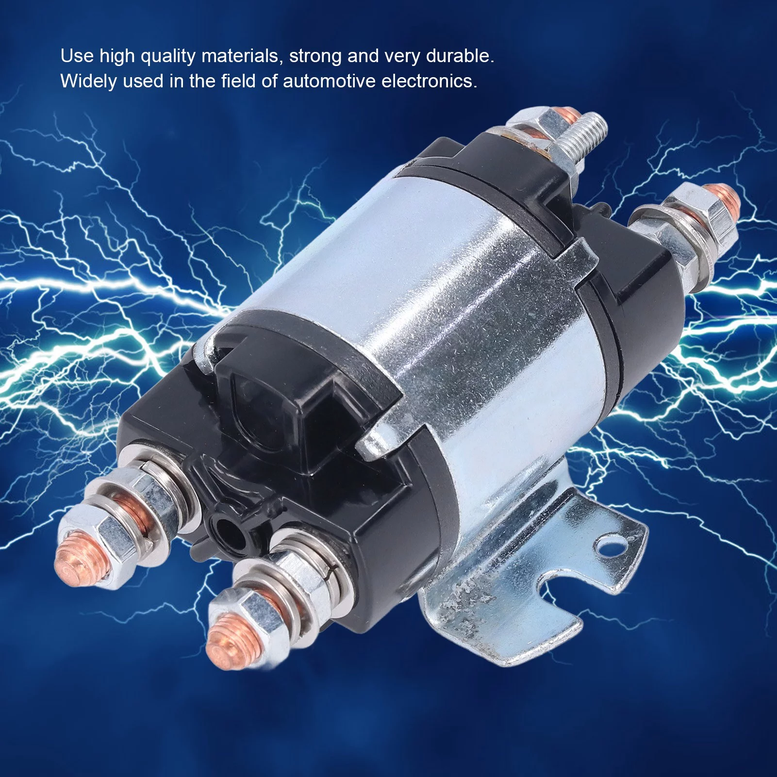 Winch Relay 2 Way 6 Pin 200A Normally Open Electronic Component Accessory for Automotive - High Efficiency and Easy to Install[DC24V]