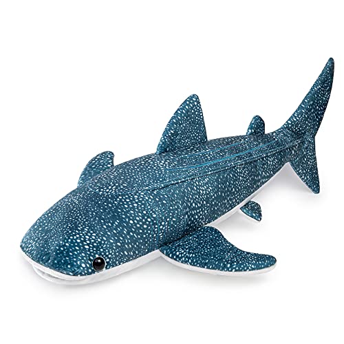 Simulation Great White Shark Plush Toy - Grey 26Inches Lifelike Long Great White Shark Stuffed Toys ,Super Soft Realistic Sea Animals Creatures Sharks Model Plush Toy Gift Collection For Kids