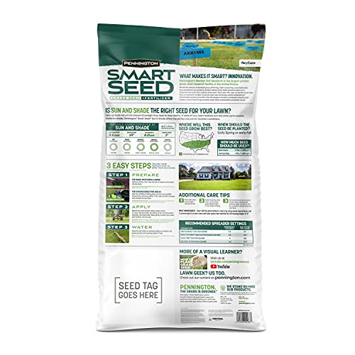 Pennington Smart Seed Sun and Shade Tall Fescue Grass Seed Mix for Southern Lawns 7 lb