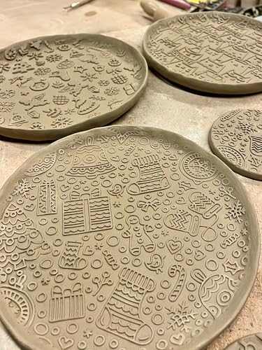 CHRISTMAS GIFTS EMBOSSING ROLLING PIN laser engraved with Christmas symbols CHRISTMAS GINGERBREAD COOKIES