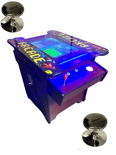 Full Size Commercial Grade Cocktail Arcade Machine 2 Player Upgraded Trackballs 412 Games 22