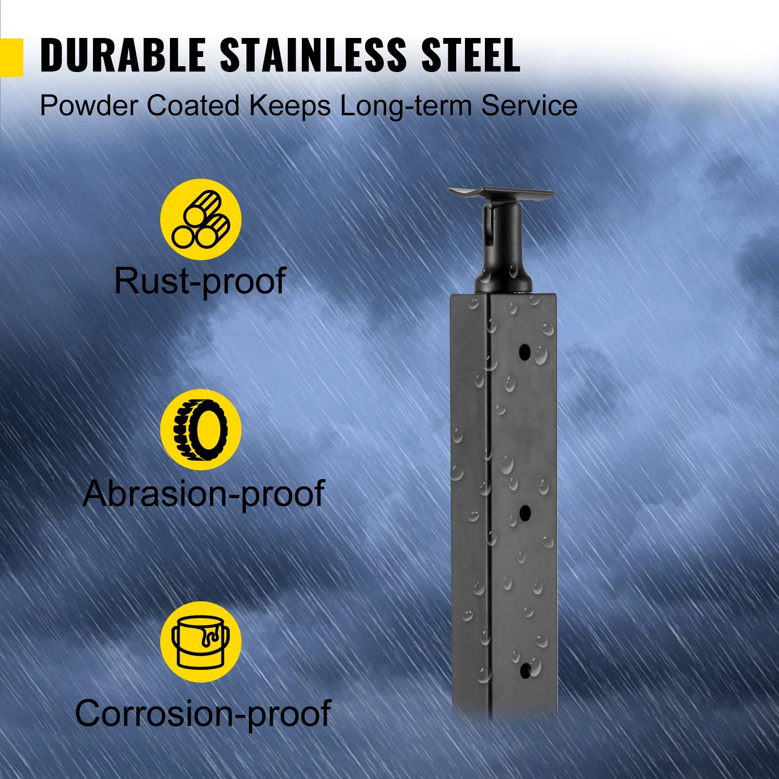 BENTISM Cable Railing Post Deck Railing 42x2x2