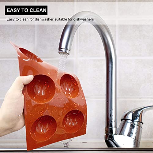 Hot Chocolate Bomb Mold Silicone Large Chocolate Sphere Mold Chocolate Ball Molds Silicone Hot Cocoa Bomb Molds 2.5