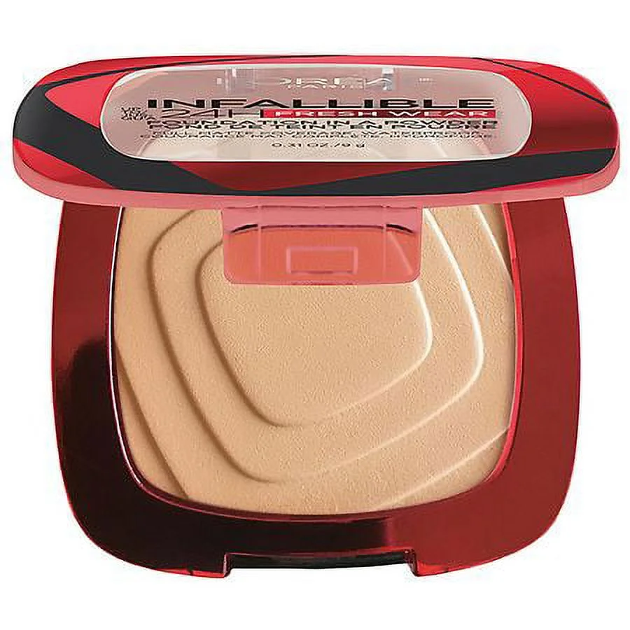L'Oreal Paris Infallible Up to 24 Hour Fresh Wear Foundation in a Powder, Golden Beige 0.31oz