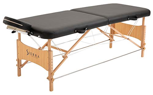 SIERRA COMFORT All-Inclusive Portable Massage Table (Black), SC-901, 27.95