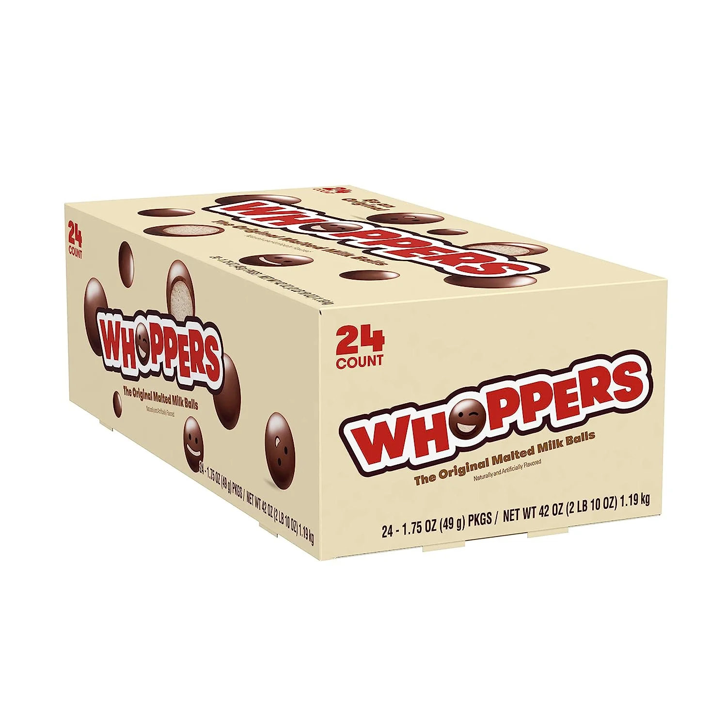 WHOPPERS Candy, 1.75 Ounce (Pack Of 24)