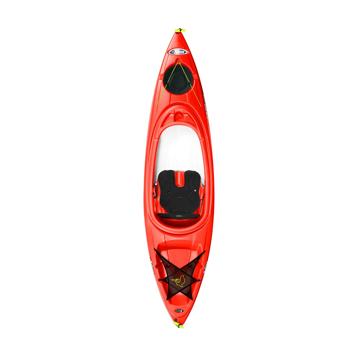 Pelican - Argo 100X - Recreational Sit-In Kayak - 10 ft - Fireman Red