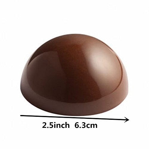 Goldbaking Ball Chocolate Mold Ball Polycarbonate Mould Chocolate Mold Hot Chocolate Bomb (Middle 2inch)