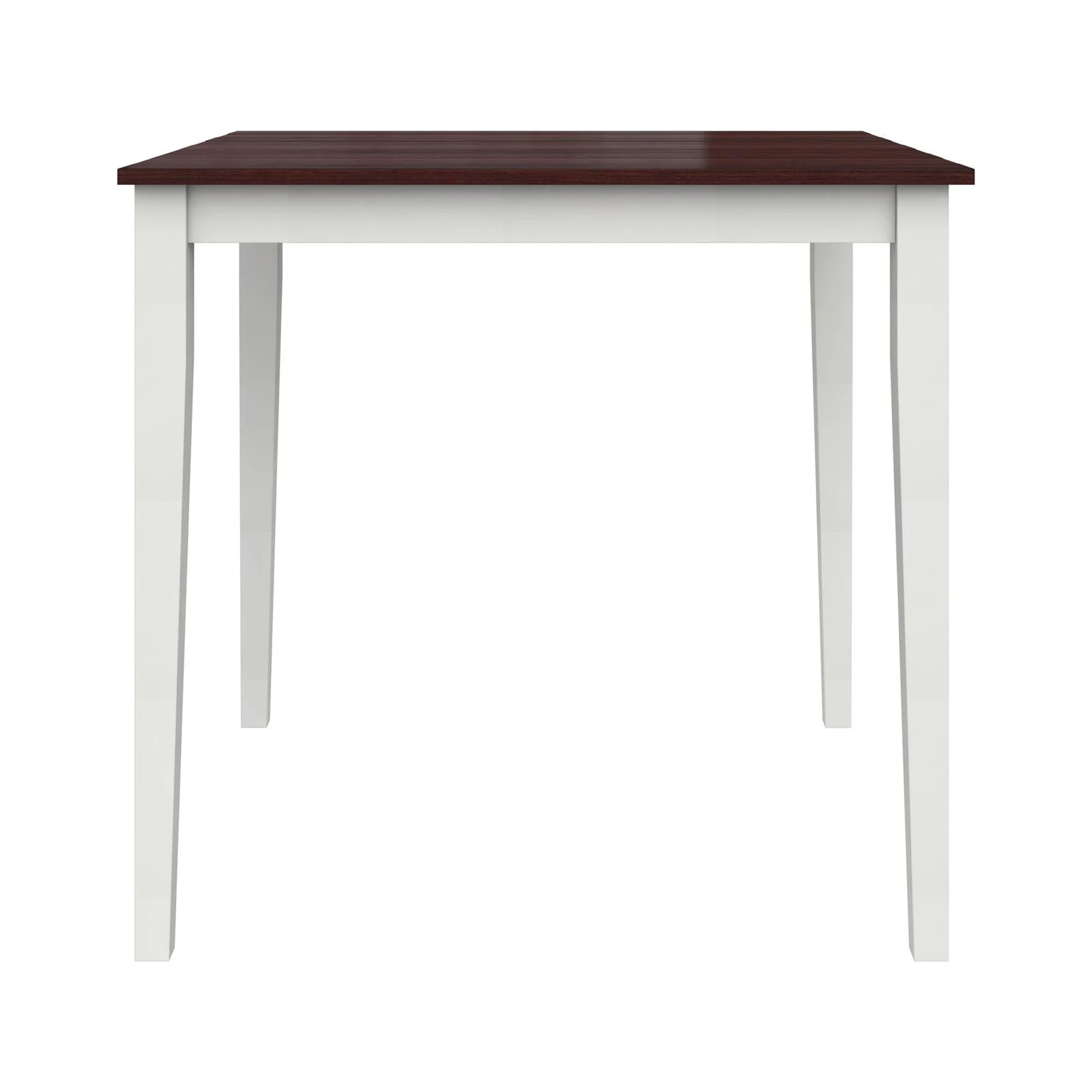 DHP Shiloh 5-Piece Counter Height Dining Set, Rustic Mahogany/White