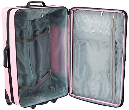 Rockland Fashion Expandable Softside Upright Luggage Set, Charcoal, 2-Piece (14/19)