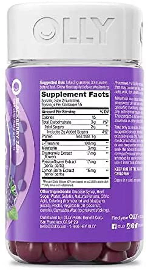 OLLY Restful Sleep Gummies, 110 ct.