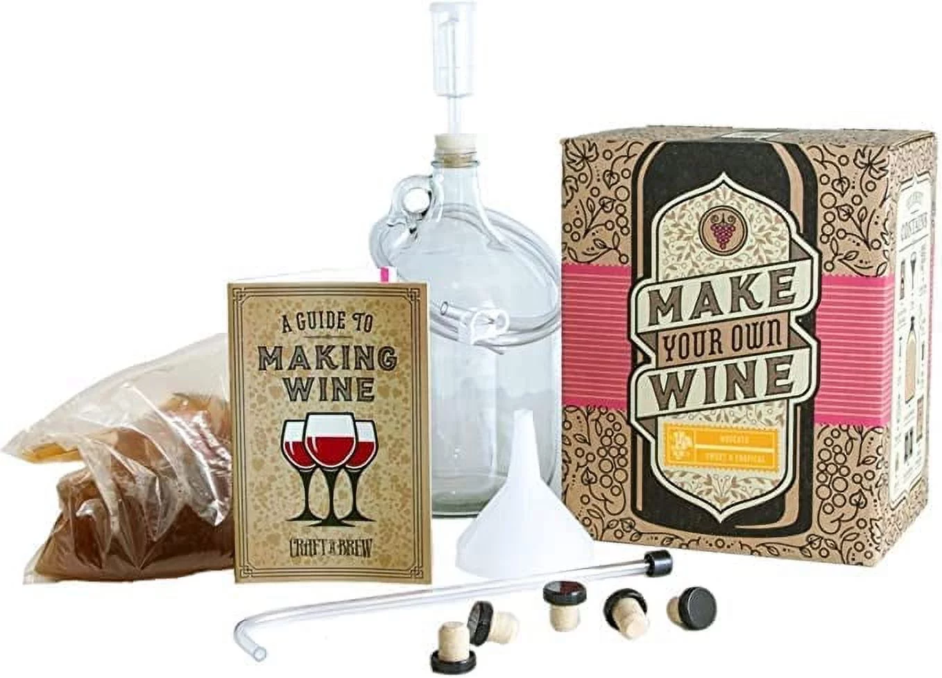 Craft a Brew | Moscato Wine Making Kit | 1 Gallon | Easy DIY Brewer's Set with Ingredients, Supplies & Equipment | Ultimate Home Wine Brewer Experience