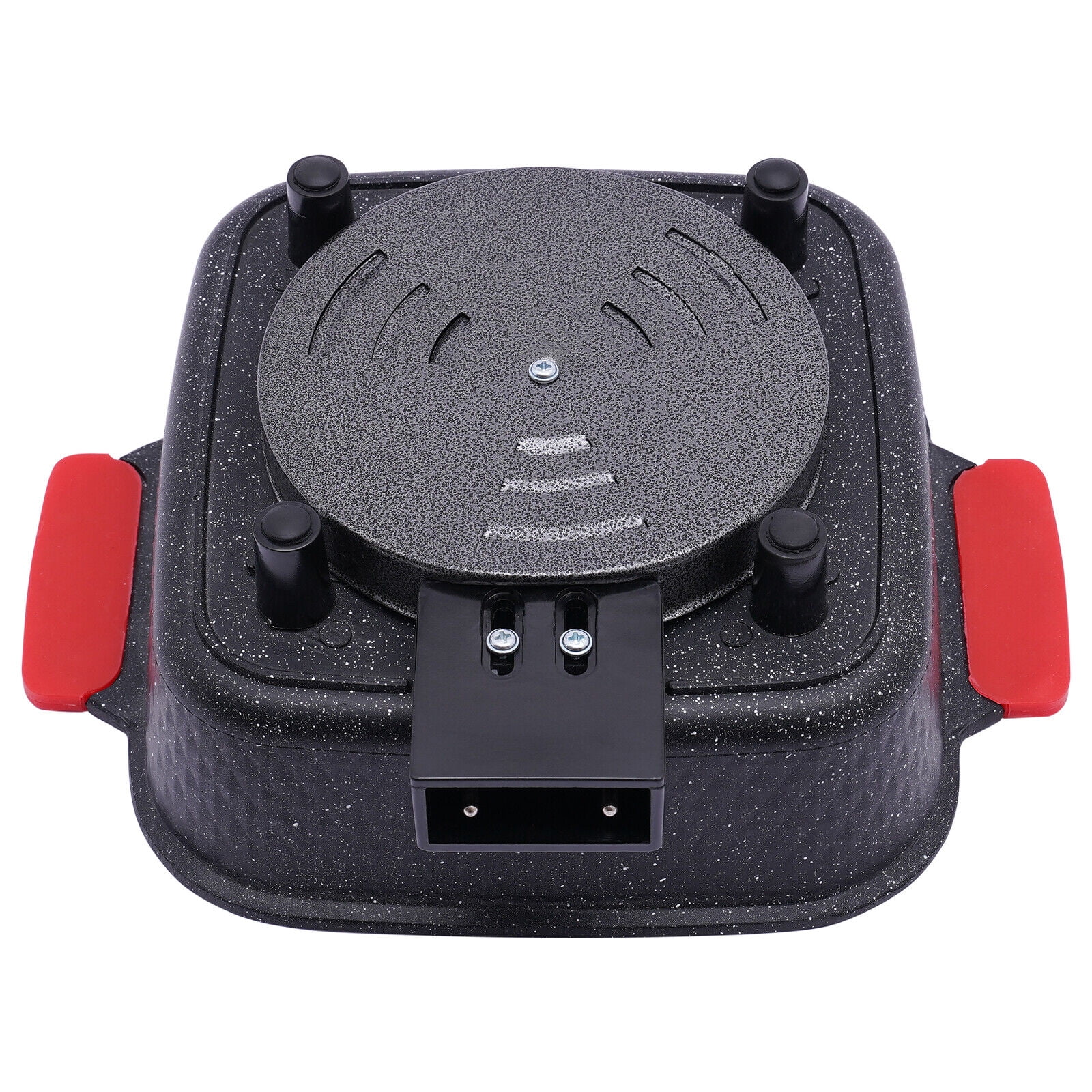 Denest Electric 2 in 1 Hot Pot BBQ Oven Smokeless Barbecue Pan Grill Hotpot Machine