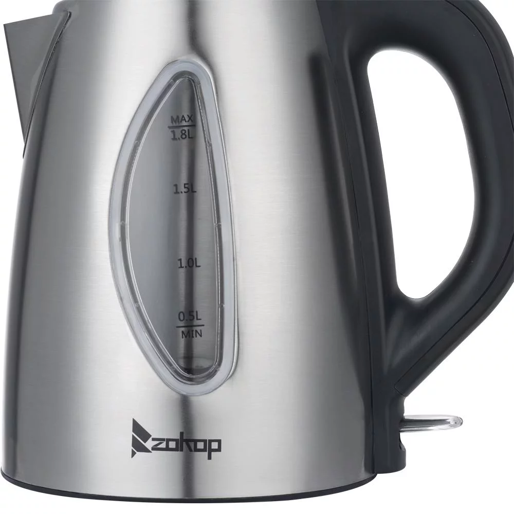 SamyoHome 1.8L Stainless Steel Electric Kettle, Silver