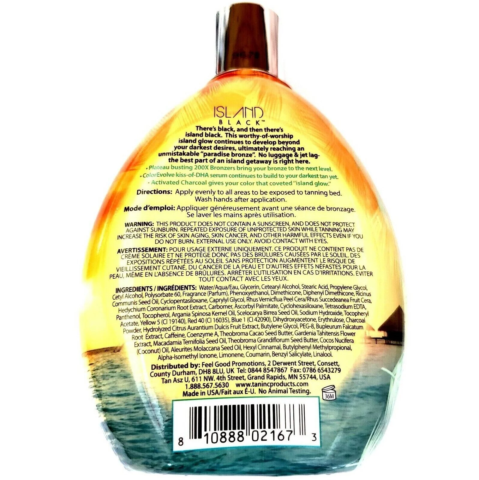 Tan Asz U ISLAND BLACK 200X Plateau Busting Bronzer - 13.5 oz.