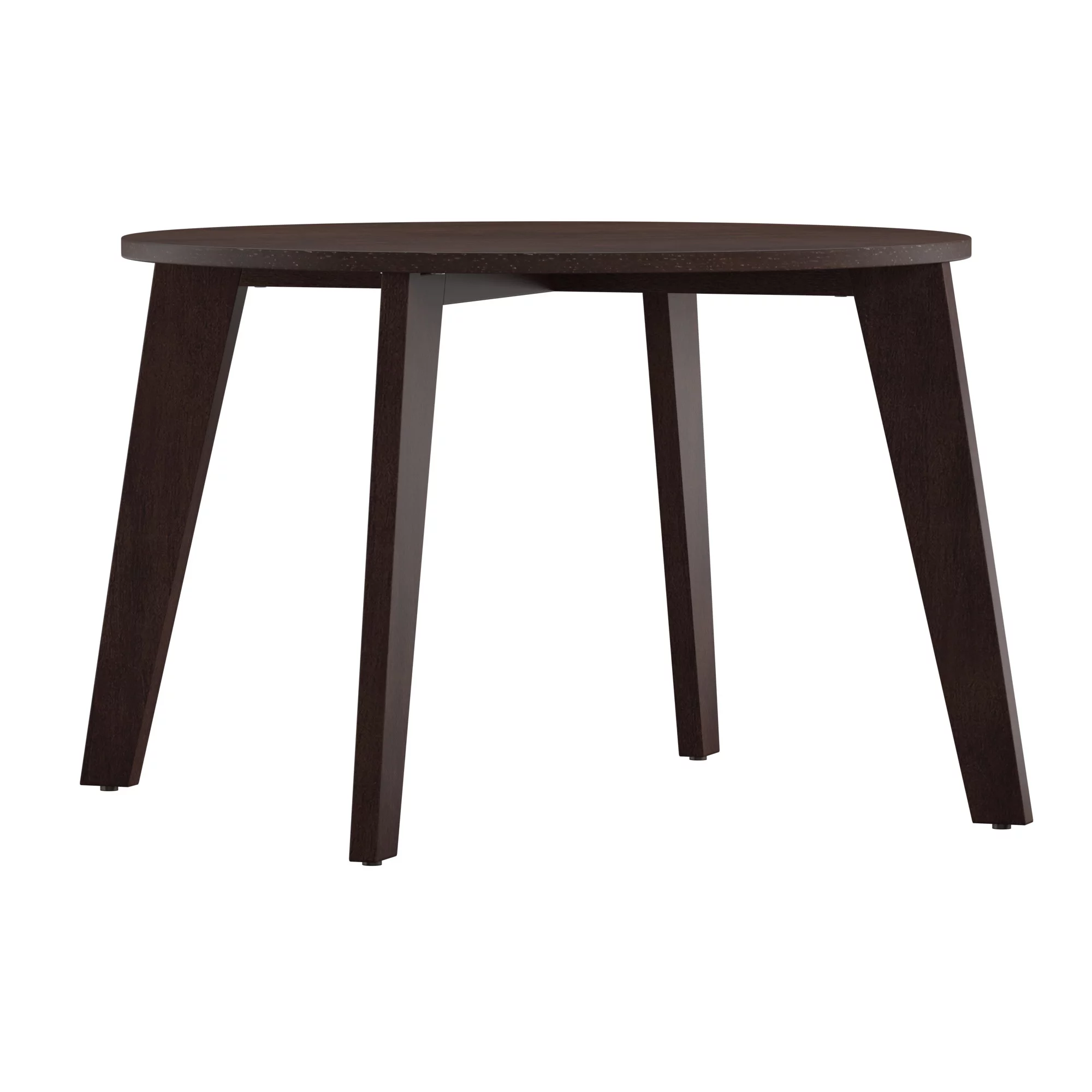 Weston Home Baxter Indoor Contemporary Round Dining Table, Dark Brown