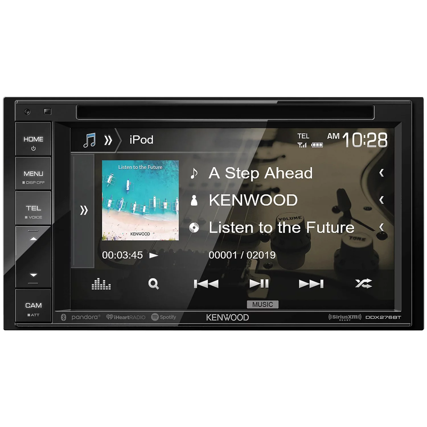 Kenwood DDX276BT 6.2" Double-DIN In-Dash DVD Receiver with Bluetooth and SiriusXM Ready