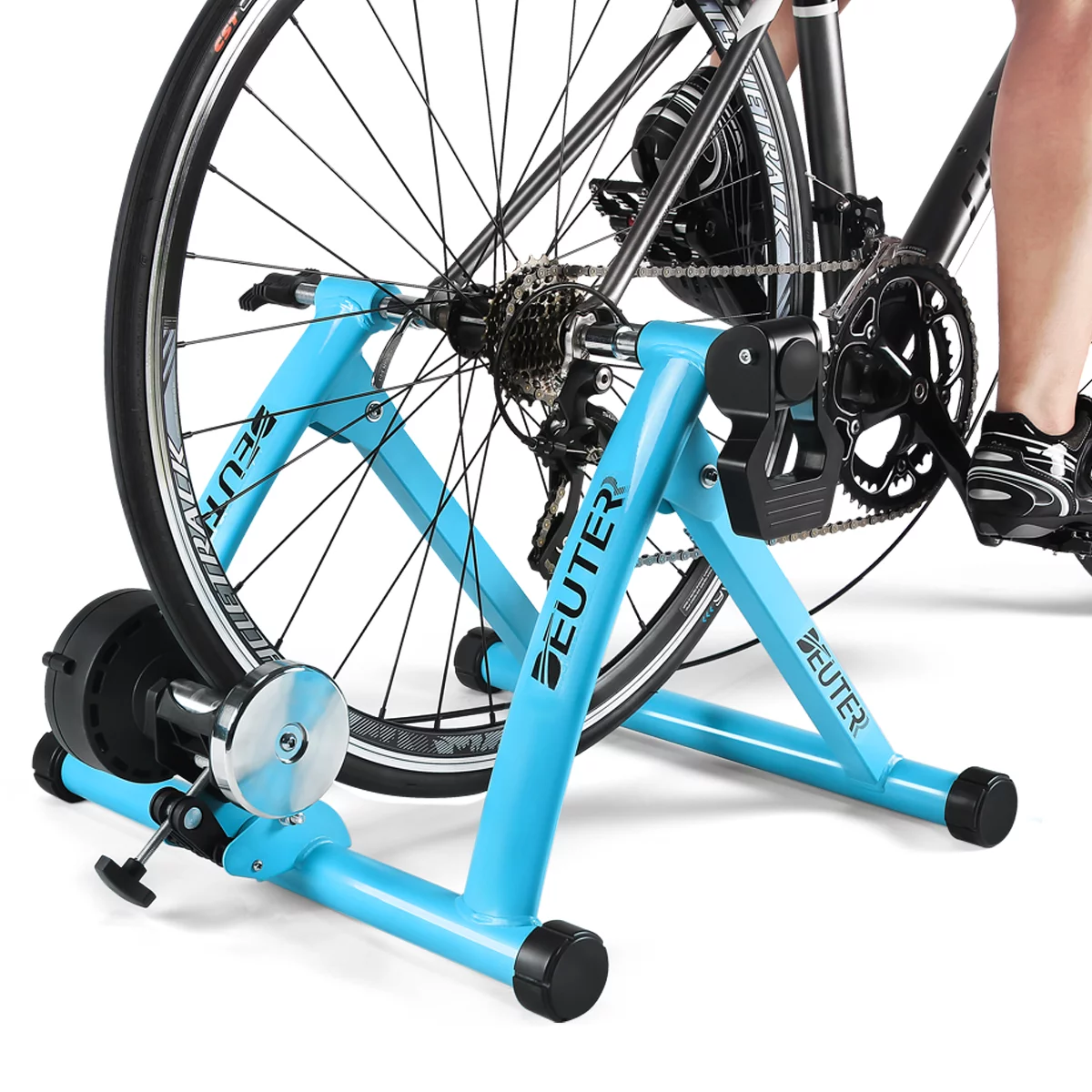 CXWXC Indoor Bike Trainer Portable Foldable Magnetic Bicycle Stationary Stand