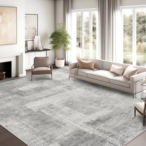 zesthome 8x10 Area Rugs for Living Room, Non-Slip Backing Washable Rug, Modern Abstract Area Rug, Stain Resistant Rugs for Bedroom, Ultra-Thin Large Area Rugs, Area Rug 8x10