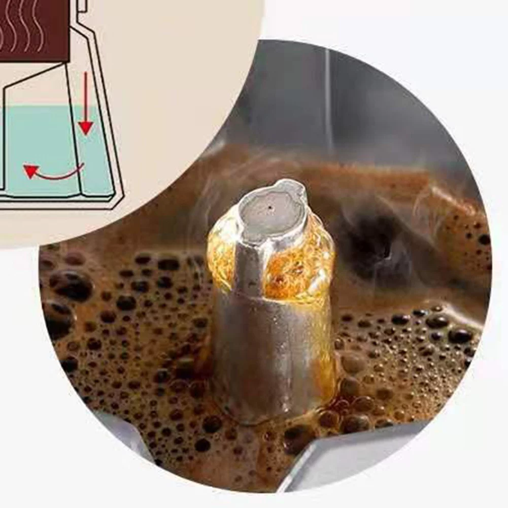 QIFEI Moka Pot, Stainless Steel Moka Stovetop Espresso Maker Coffee Moka Pot Black